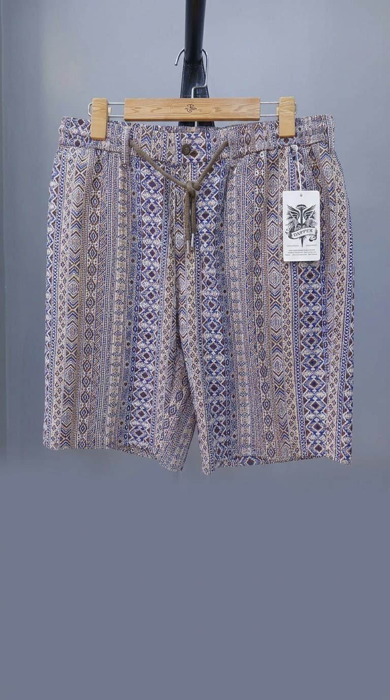 Geometric Mosaic Shorts